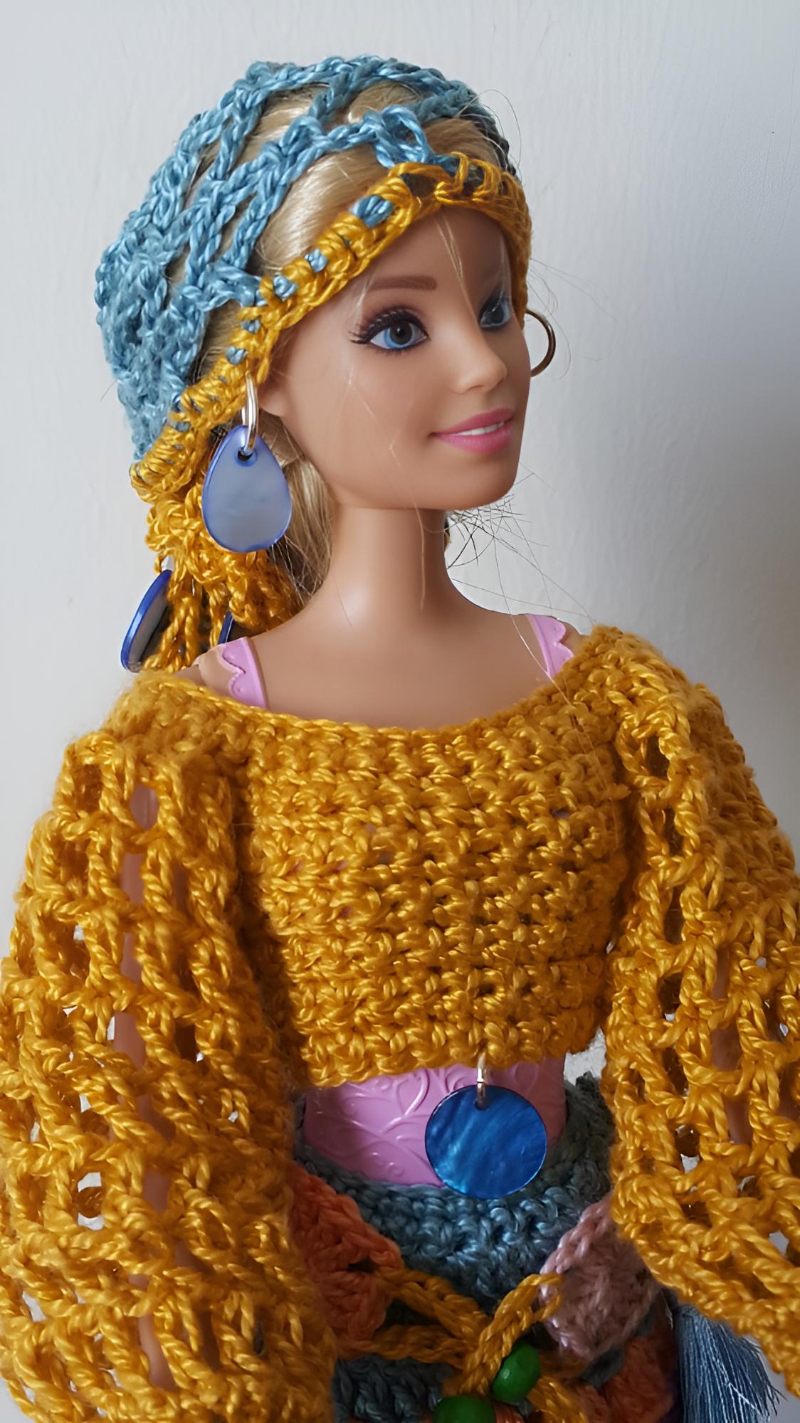 Vêtement pour poupée Barbie fait main au crochet