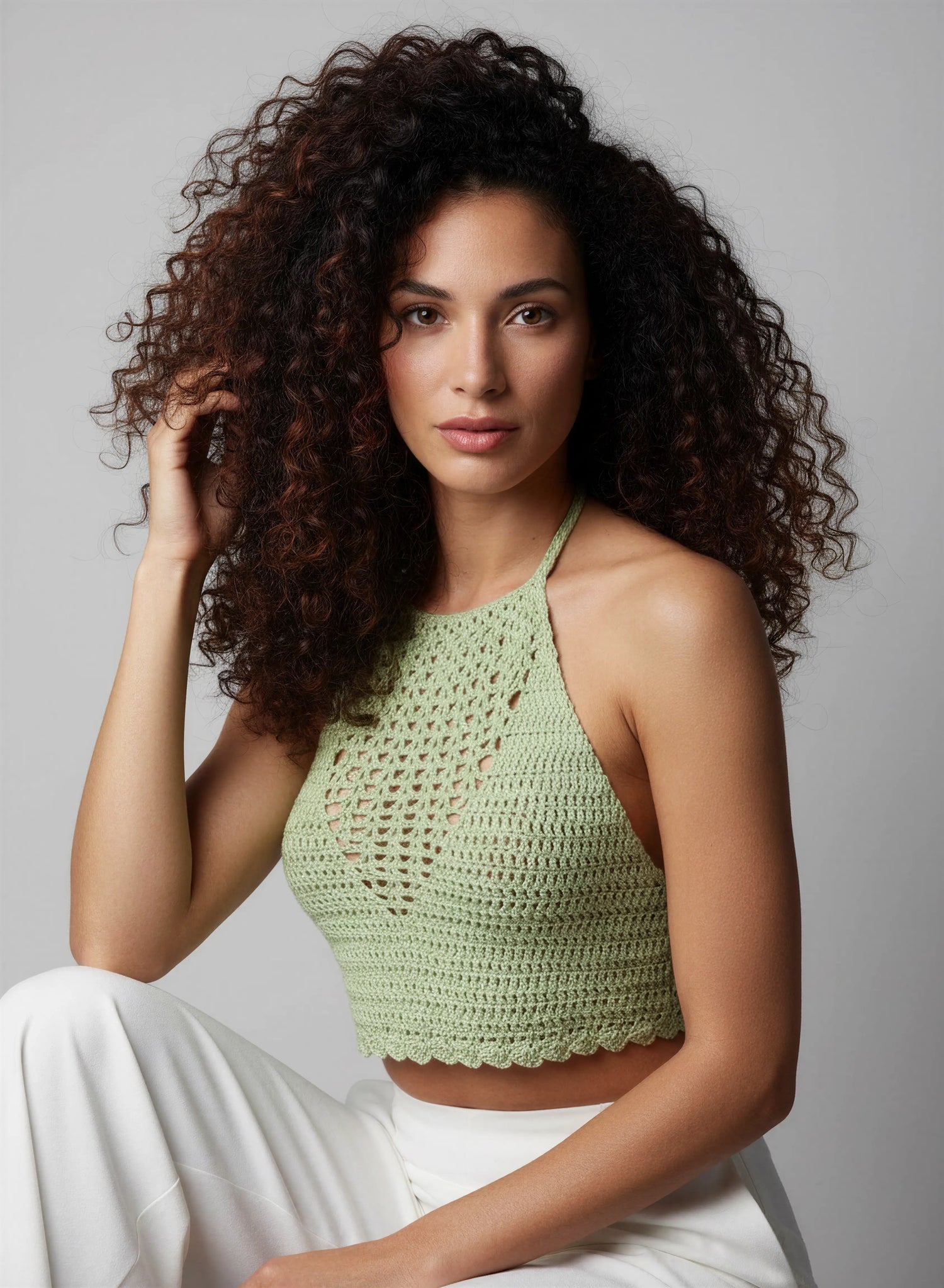 Top dos nu Balino au crochet fait main