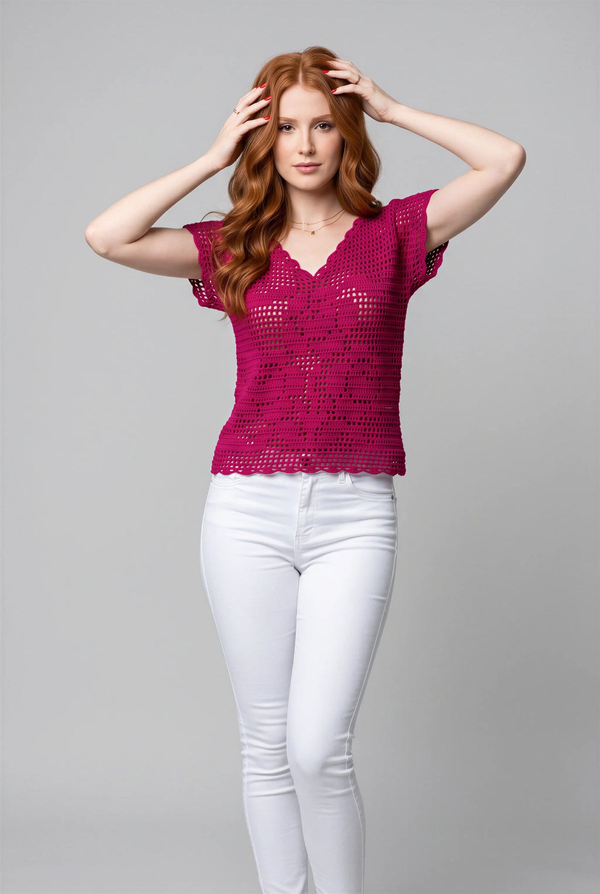 Pull Magenta manches courtes — Taille 38