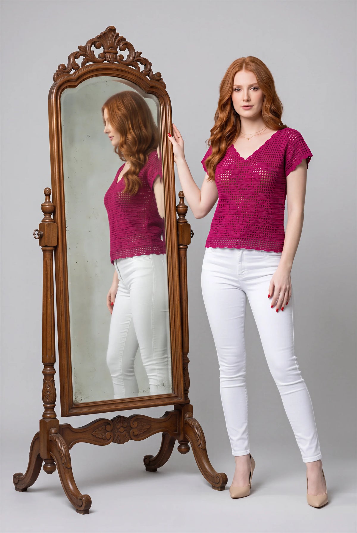 Pull Magenta manches courtes — Taille 38