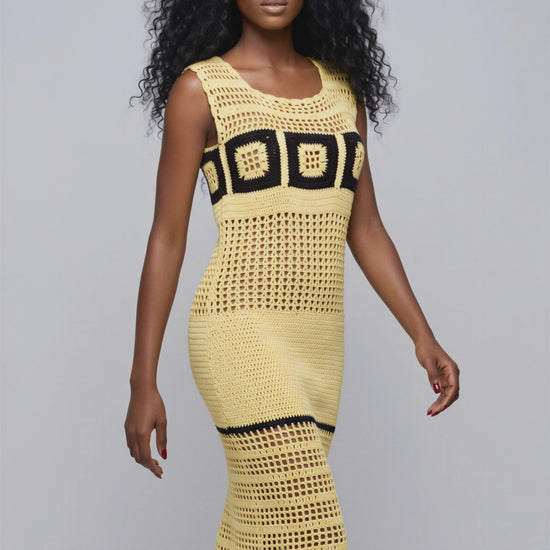 Robe Amarela crochet — vidéo— Création exclusive Cachalabibi
